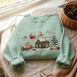 Green Santa Cabin | Cozy Sweater