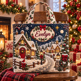 Cottage Village Scene | Handcrafted Bag