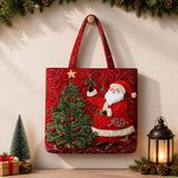 Red Santa Tree | Handcrafted Bag