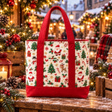 Santa Print Classic | Handcrafted Bag
