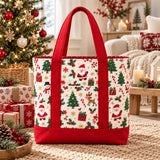 Santa Print Classic | Handcrafted Bag