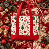 Santa Print Classic | Handcrafted Bag