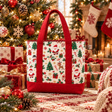 Santa Print Classic | Handcrafted Bag
