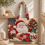 Santa Gnome Poinsettia | Handcrafted Bag
