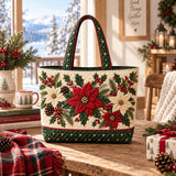 Santa & Reindeer | Handcrafted Bag