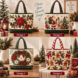 Santa & Reindeer | Handcrafted Bag