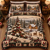 Cabin Deer Meadow | Quilted Bedding Set