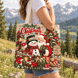Snowman & Santa | Handcrafted Bag
