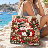 Snowman & Santa | Handcrafted Bag