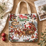 Merry Sleigh Canvas | Handcrafted Bag