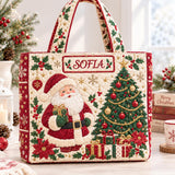 Santa Tree Cream | Handcrafted Bag