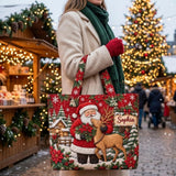 Santa Reindeer Cottage | Handcrafted Bag