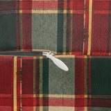 Christmas Tree &amp; Tartan Plaid Lumbar Pillow, 20x14" Holiday Decor