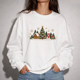 White Cabin Trees | Cozy Sweater