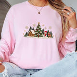 White Cabin Trees | Cozy Sweater