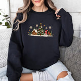 White Cabin Trees | Cozy Sweater