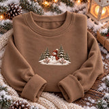 Sage Snowman Pines | Cozy Sweater