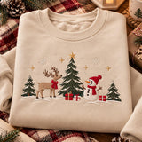 Navy Reindeer Tree | Cozy Sweater