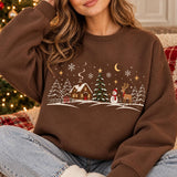 Brown Moonlit Pines | Cozy Sweater