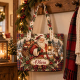 Vintage Santa Lantern | Handcrafted Bag