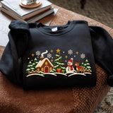 Black Winter Village | Cozy Sweater