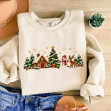 Black Winter Village | Cozy Sweater