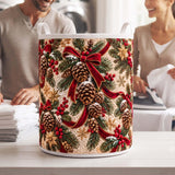 Pinecone & Ribbon Garland | Quilted Laundry Basket