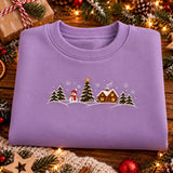 Cinnamon Snowman Scene | Cozy Sweater