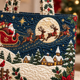 Santa Moonlit Sleigh | Handcrafted Bag