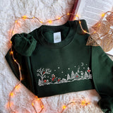 Cream Line Snowmen | Cozy Sweater
