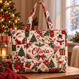 Pink Holiday Patchwork | Handcrafted Bag