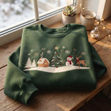 Espresso Snowy Village | Cozy Sweater
