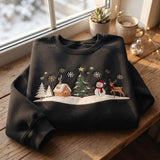 Espresso Snowy Village | Cozy Sweater
