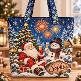 Santa Snowman Fireworks | Handcrafted Bag