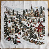Christmas Village Cross Stitch Pattern, Winter Cross Stitch, Christmas Cottage Pattern, Holidays, PDF, instant download, CRM194
