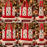 Santa Print Classic | Handcrafted Bag