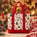 Santa Print Classic | Handcrafted Bag