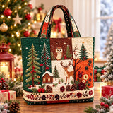 Woodland Deer Patchwork | Handcrafted Bag