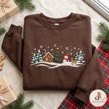 Green Red-Hat Snowman | Cozy Sweater