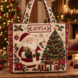 Santa Tree Cream | Handcrafted Bag
