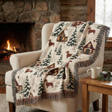 Cosy Christmas Sausage Dog Blanket – Snowy Village