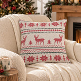 Christmas Reindeer Comforter, King Size Reversible 7-Layer Muslin, 100% Turkish Cotton