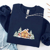 Green Glowing Cabin | Cozy Sweater