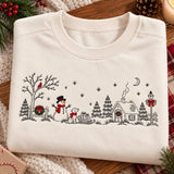 Cream Snowman Cardinal | Cozy Sweater