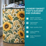 Little Pine Trees | Quilted Laundry Basket