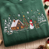 Emerald Snow Cabin | Cozy Sweater