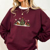 White Cabin Trees | Cozy Sweater