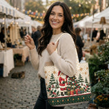 Silver Handle Santa | Handcrafted Bag