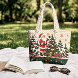 Silver Handle Santa | Handcrafted Bag