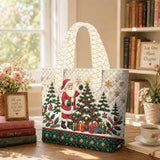 Silver Handle Santa | Handcrafted Bag